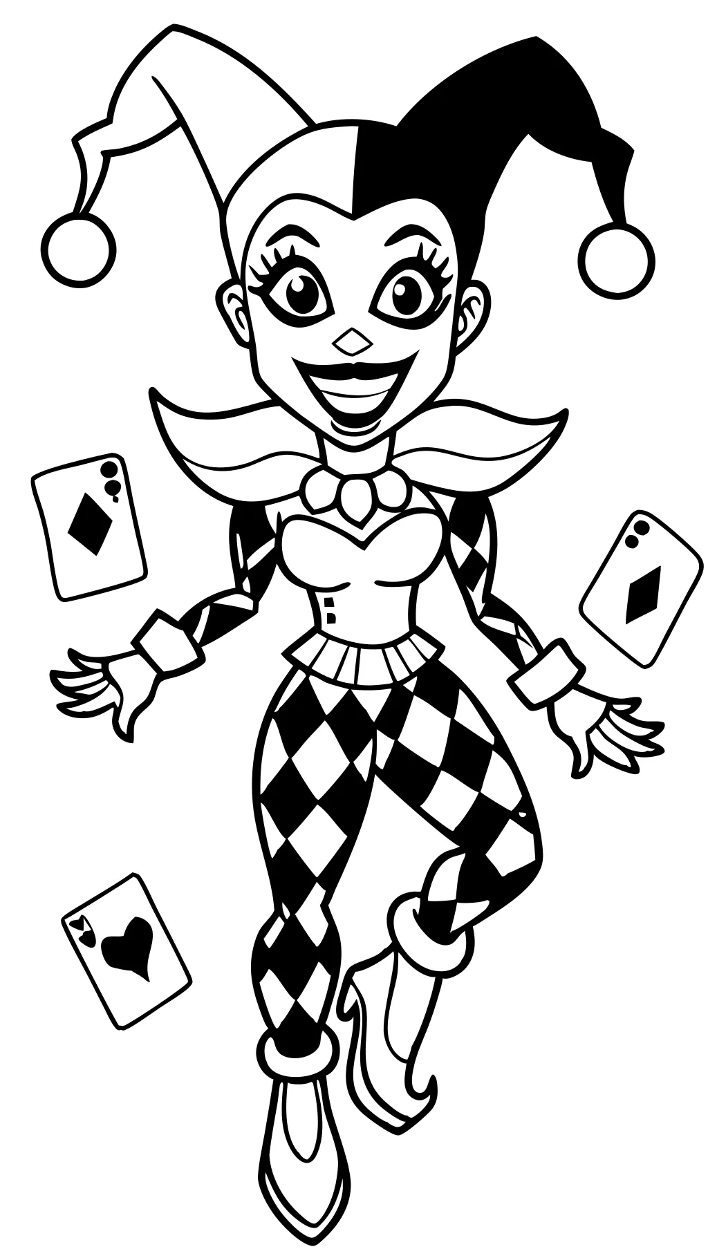 coloring pages harley quinn